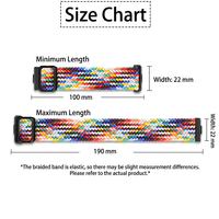 Bracelet de montre en nylon tissé confortable, souple et réglable de 22 mm pour Huawei Fit 3 4 5 Ultra, boucle extensible légère, sport, vente en gros