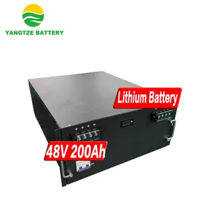 Batería de litio recargable de 48V y 200ah, con BMS inteligente RS485