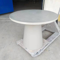 Ventes d'usine table d'appoint en ciment de fibre de verre ronde extérieure durable de haute résistance pour la maison et le jardin