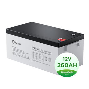 Sunpal Batterie GEL 12V 200Ah 250Ah 260Ah Batterie AGM solaire Vrla Batterie plomb-<span class=keywords><strong>acide</strong></span> scellée en fonte - Product Image 1
