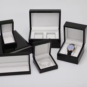 Boîte à bijoux montre d'usine ensemble d'emballage pour cadeau boîtes <span class=keywords><strong>en</strong></span> <span class=keywords><strong>bois</strong></span> personnalisées avec couvercle à charnière - Product Image 1