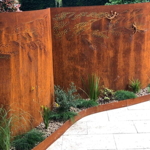 Bordure de jardin personnalisée en acier Corten XMK de 6,5 pieds de long, résistante aux intempéries, facile à installer, pour aménagement paysager et jardinières surélevées - Product Image 2