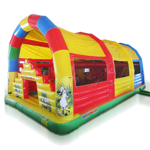 Phổ biến lâu đài trở ngại với mái Inflatable nhảy bouncy lâu đài nhà bị trả lại với Slide Combo để bán - Product Image 4
