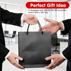 Carnet de notes personnalisé en cuir marron A5 avec couverture rigide, coffret cadeau avec stylo, fermeture magnétique, pour les affaires - Product Image 6