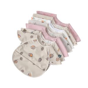 Bavoir imperméable à l'eau pour bébé, bavoir pour manger avec des ailes d'ange, bavoir imperméable en PU, <span class=keywords><strong>salopette</strong></span> à manches courtes - Product Image 5