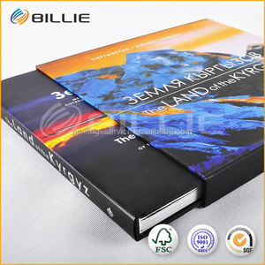 Personalizado cosido vinculante folletos A3 Tapa dura estuche arte foto libro - Product Image 1
