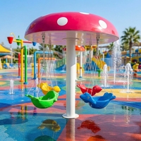 Fontaine à eau en forme de champignon, aire de jeux aquatique, équipement de jeu aquatique pour enfants, aire de jeux aquatique extérieure pour parc d'attractions