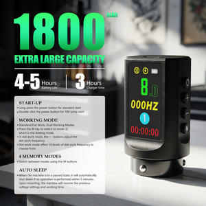 เครื่องสักไร้สาย TREX ANKY 1800mAh ปรับระยะชักได้ <span class=keywords><strong>2.3</strong></span>-4.2 มม. สำหรับงาน Dotwork ระดับมืออาชีพ เหมาะสำหรับศิลปินมือใหม่ ศิลปะบนร่างกาย - Product Image 5