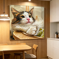 Portrait personnalisé d'animal de compagnie, impression acrylique, art mural, paysage personnalisé pour chien et chat, cadeau haut de gamme, décoration