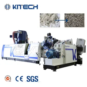 Manufacturer direct sell PP Woven Bags/film compacting pellet cutting making machine soft film recycling Recycled machine