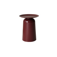 Table basse de style plateau en acier au carbone finition mate avec base sablier, table d'appoint moderne et minimaliste, durable et facile à nettoyer pour le salon