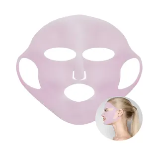 Máscara facial de silicone reutilizável, adesivo anti-rugas para a orelha, à prova d' água
