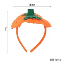 Serre-têtes Citrouilles Décorées pour Enfants – Accessoires de Fête d'Halloween – Citrouilles Tridimensionnelles pour Halloween