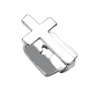 Vente flash Nouveau Grillz dentaire en <span class=keywords><strong>or</strong></span> à une seule croix pour <span class=keywords><strong>rappeur</strong></span>, pièce unique, dropshipping - Product Image 1