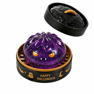 Juguete Blandito de Halloween con Logotipo Personalizado, Diseño de Dumpling, con Purpurina Transparente y Cuentas de Agua, Juguete Antiestrés, Caja de Regalo para Fiestas, Venta al por Mayor - Product Image 5