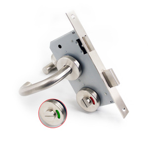 Serrure à pêne dormant pour <span class=keywords><strong>porte</strong></span> de salle de bain avec indicateur de toilettes européennes, <span class=keywords><strong>poignée</strong></span> de <span class=keywords><strong>porte</strong></span> avec indicateur de <span class=keywords><strong>WC</strong></span> - Product Image 5