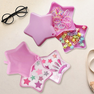 Double Layer Rotating Star Plastic Storage <b>Box</b> With Drawers For Childrens <b>Makeup</b> Accessories Toy Customizable Pattern - Product Image 1