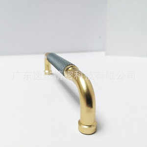 Tirador de aluminio gris azulado antideslizante en forma de barra para armario, herrajes modernos, minimalistas, de lujo y de diseño contemporáneo. - Product Image 2