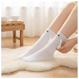 Couple's Breathable and <b>Warm</b> Jacquard <b>Socks</b> with Custom Logo Novelty Print Design for Daily Use for All Seasons - Product Image 3