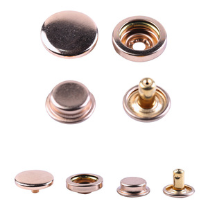 Snap Button 501# Black Round Metal Fastener For Jeans Denim Overalls - Product Image 2