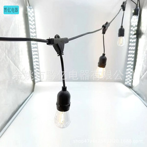 Portalámparas E27 con cable y enchufe, portalámparas de plástico para exteriores, 25 mm, 10 A, 250 V, práctico - Product Image 3