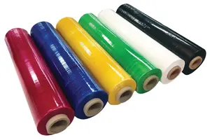 Film kemasan kustom penjualan terbaik plastik lldpe Film lengket Film pembungkus melar berwarna