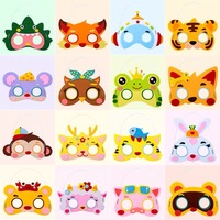 Masques pour les yeux en feutre d'Halloween pour enfants - Accessoires de déguisement pour fête costumée, vêtements amusants