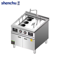 Cuisinière à Induction Électrique Commerciale Automatique en Acier Inoxydable avec Arrêt Automatique de Sécurité et Affichage Numérique pour Cuisson Instantanée
