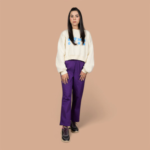 Pantalon Jegging Femme Personnalisé Taille Haute Extensible Décontracté OEM ODM – Coupe Slim en Tissu Extensible pour Usage Quotidien - Product Image 1