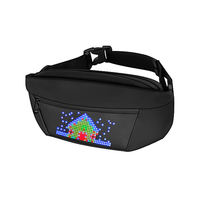 Smart Pixel Ransel LED Uniseks, Tas Dada Fungsi Tas Bahu dengan Tampilan Layar LED, Tas Bahu Trendi, Tas Pinggang LED