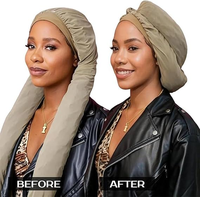 Bonnet de nuit 2-en-1 pour cheveux longs et tresses – Protection optimale – Nouveau style américain 2025