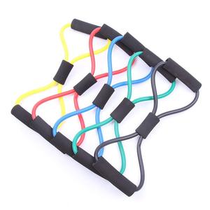 Bande de Résistance TPE en Forme de 8 à Haute Élasticité et Résistance Moyenne, Tube Élastique Portable pour Entraînement de Fitness du Dos et des Épaules - Product Image 3