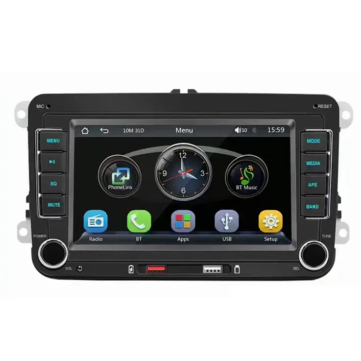 7 "2 Din Car Stereo không dây Carplay 2 USB Android GPS navigation wifi cho Volkswagen Skoda ghế Passat B7 Polo VW GOLF 5 6