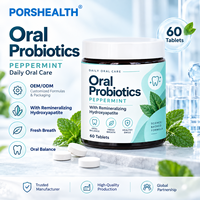 Complément alimentaire végétalien pour adultes, comprimés, poudre et capsules probiotiques buccaux à marque privée OEM, Xytol, haleine fraîche, santé des gencives, équilibre du microbiome