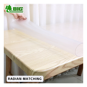 Taplak Meja Plastik PVC Transparan Lembut Tahan Air Standar Eropa Boligao, Lembaran Taplak Meja PVC Transparan Gulungan - Product Image 1