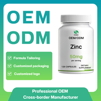 Capsules de Gluconate de Zinc Haute Concentration 50mg |   Soutien du système immunitaire OEM ODM – Complexe minéral de capsules de zinc, cuivre et sélénium
