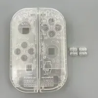 Casing Pelindung Gamepad Transparan Keras, Pengganti Casing untuk Nintendo Switch Joycon Remote, Perbaikan DIY