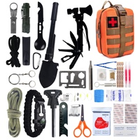 Kit d'outils de survie pour le camping en plein air, sac de fournitures multifonctions pour la survie en cas d'urgence, modèle NJH-83