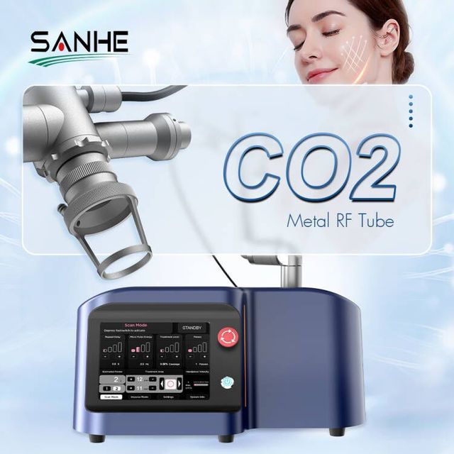 Portable CO2 Fractional Laser Machine 7 Scan Shapes 10600nm Wavelength for Skin Rejuvenation Wrinkle Removal Beauty Equipment