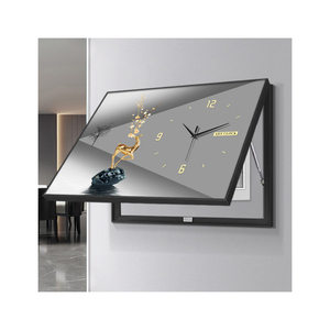 Decorazione per la casa nordica scatola di distribuzione incorniciata senza Punch da parete Art con orologio astratto <span class=keywords><strong>cervo</strong></span> stampa scatola elettrica schermatura pittura - Product Image 1