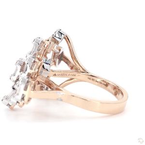 Bague classique en or et diamants pour femme, bijoux fins élégants de qualité supérieure, accessoire de mode élégant pour mariage, fiançailles, anniversaire - Product Image 4