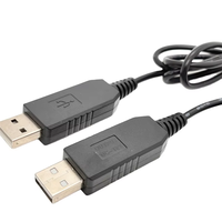 Kabel daya Dc 5v ke 12v, kabel konverter tegangan Usb ke Dc 5v 9v 12v 5.5*2.1mm