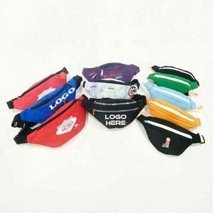 Riñonera Multicolor Personalizada en Oferta, Bordada en Poliéster con Impresión de Logotipo, Impermeable y con Cierre de Cremallera - Product Image 1