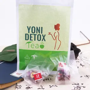 Doğal bitki ürünleri özel etiket döngüsü menstrüel ağrı kesici çay kadınlar Womb temizlemek detoks çayı Yoni rahim çay