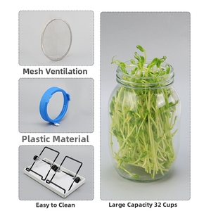 Kit <span class=keywords><strong>de</strong></span> Germinación <span class=keywords><strong>de</strong></span> Semillas X147-2, Juego <span class=keywords><strong>de</strong></span> Tapas con Colador para Frascos Mason, para Cultivar Semillas Orgánicas - Product Image 6
