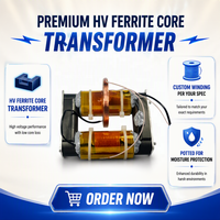 Transformateur personnalisé à noyau de ferrite UR70 5KV 10KV 25KV, transformateur haute fréquence, transformateur élévateur de tension, transformateur de puissance pour PCB