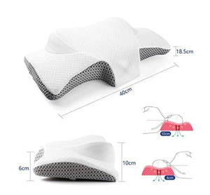 Almohada de espuma Emory, almohada ortopédica para el dolor de cuello y hombros, almohadas de contorno con funda extraíble para dormir, Sup cervical - Product Image 3