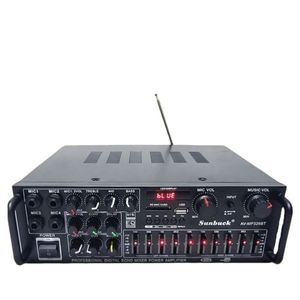 เครื่องขยายเสียงรถยนต์ MP326BT ระดับมืออาชีพ 2 แชนแนล ขนาดเล็ก กำลังขับ 200+200 วัตต์ พร้อมบลูทูธและ EQ สำหรับใช้ในบ้าน - Product Image 1