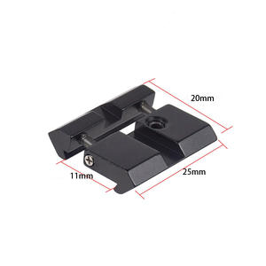 Adaptateur de montage de lunette tactique en alliage d'aluminium 20 mm 11 mm pour accessoires d'optique extérieure, lampe torche et viseur - Product Image 3