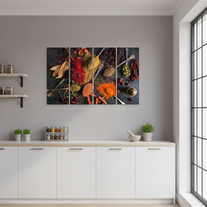Printed Canvas: Vibrant Spices Modern Art for <b>Kitchen</b> Decor,4P-Gallery <b>Wrapped</b> - Product Image 3